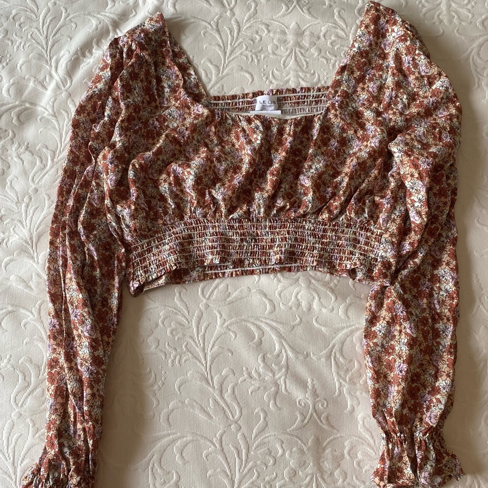 Floral crop top